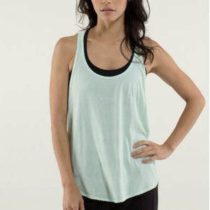 Lululemon 105F Singlet heathered fresh teal